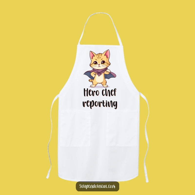 Heroic Cat Cub Cape Apron: Cook with a Super-Chef!
