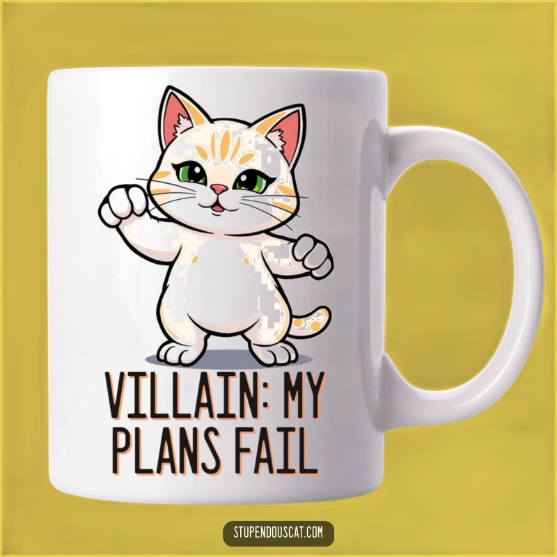 Funny Hero Cat Mug - Confident Feline Pose for a Purrfectly Funny Gift