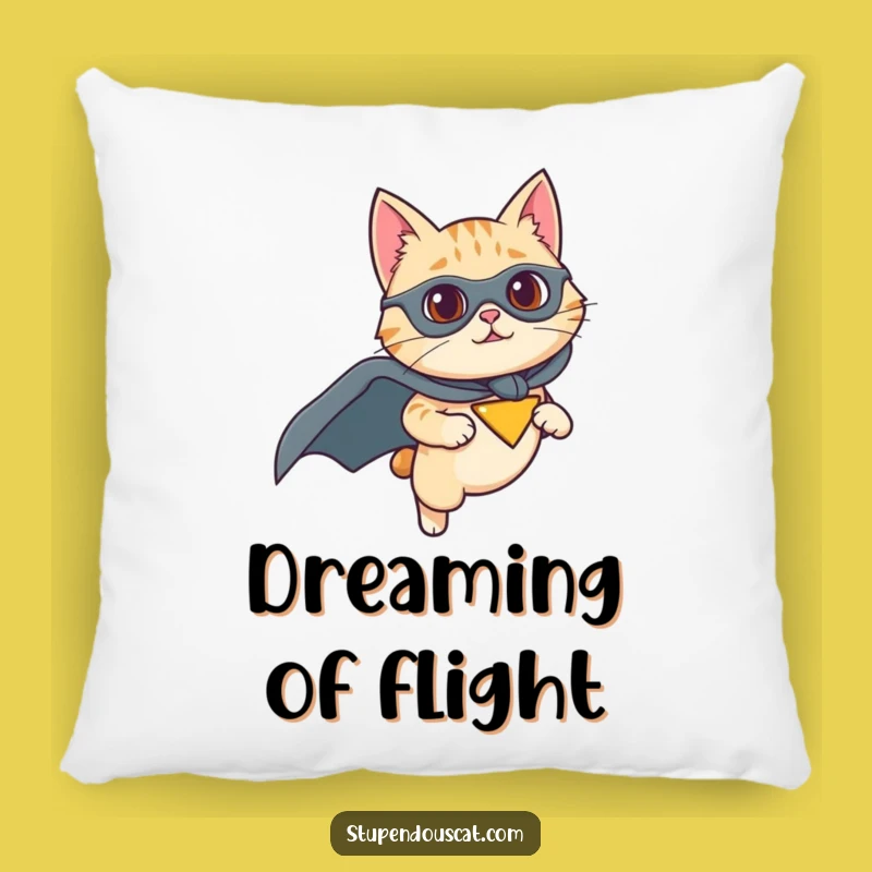 Funny Superhero Cat Pillow: Determined Comfort, Ideal Funny Gift
