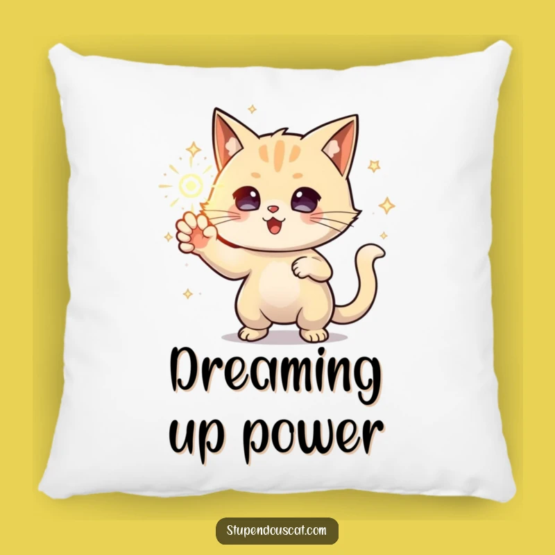 Funny Powerful Energy Cat Pillow: Cozy Magic, Adorable Funny Gift!