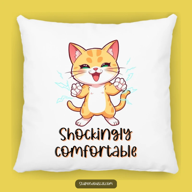 Funny Lightning Cat Pillow: Cozy Comfort with Electrifyingly Powerful Paws