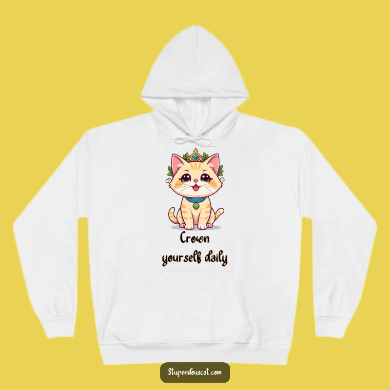 Funny Champion Cat Hoodie - Cozy Triumphant Glory Sweatshirt for Winners