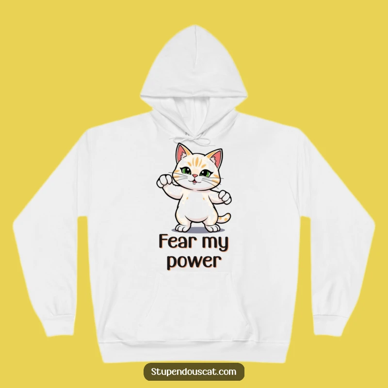 Funny Hero Cat Hoodie - Cozy Up in This Confident Feline Sweatshirt, a Hilarious Gift