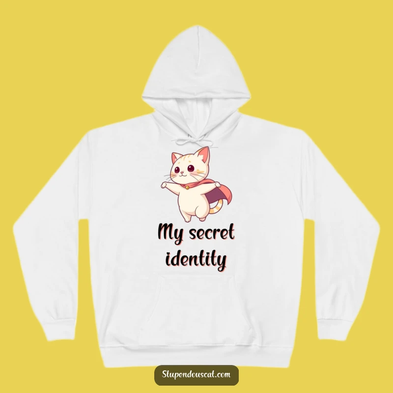 Funny Hero Cat Hoodie: Cozy Up with Dramatic Flair Funny Gift