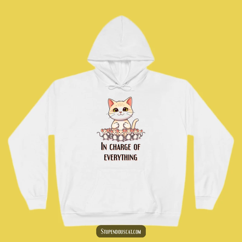 Funny Cat General Hoodie - Command Your Comfort with Toy Mice Gift