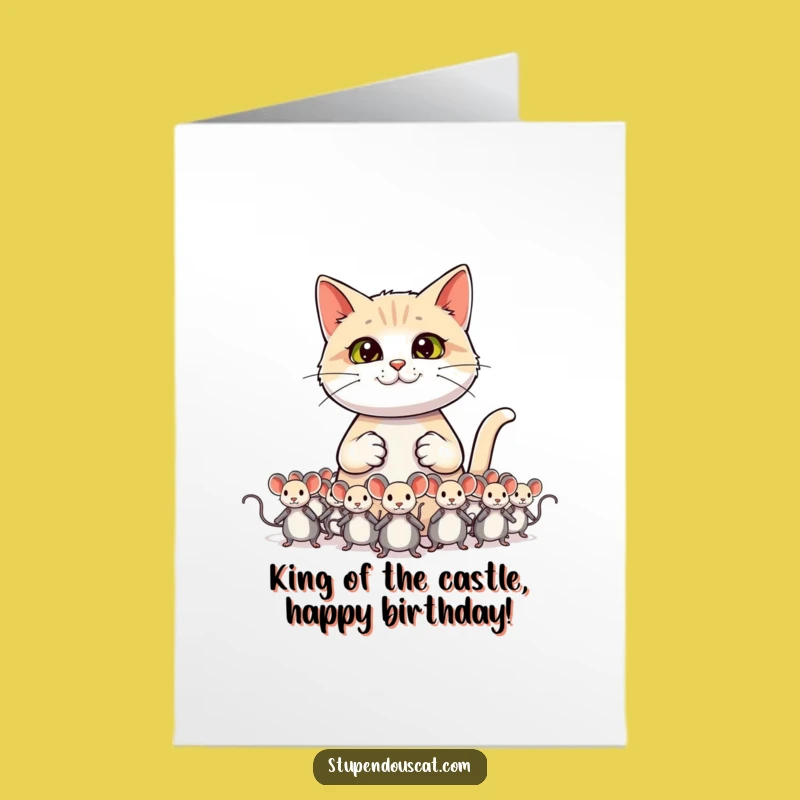 Free Printable Birthday Card: Boss Cat Army Humor, Funny Downloadable Gift