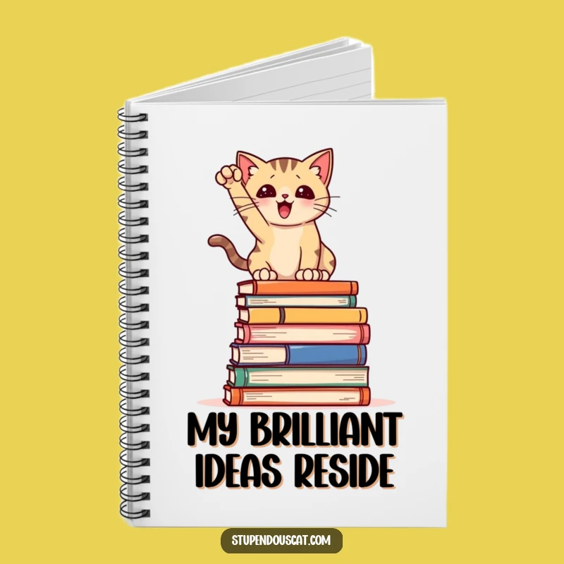 Funny Book Cat Notebook: Jot Down Ideas with Literary Humor Funny Gift