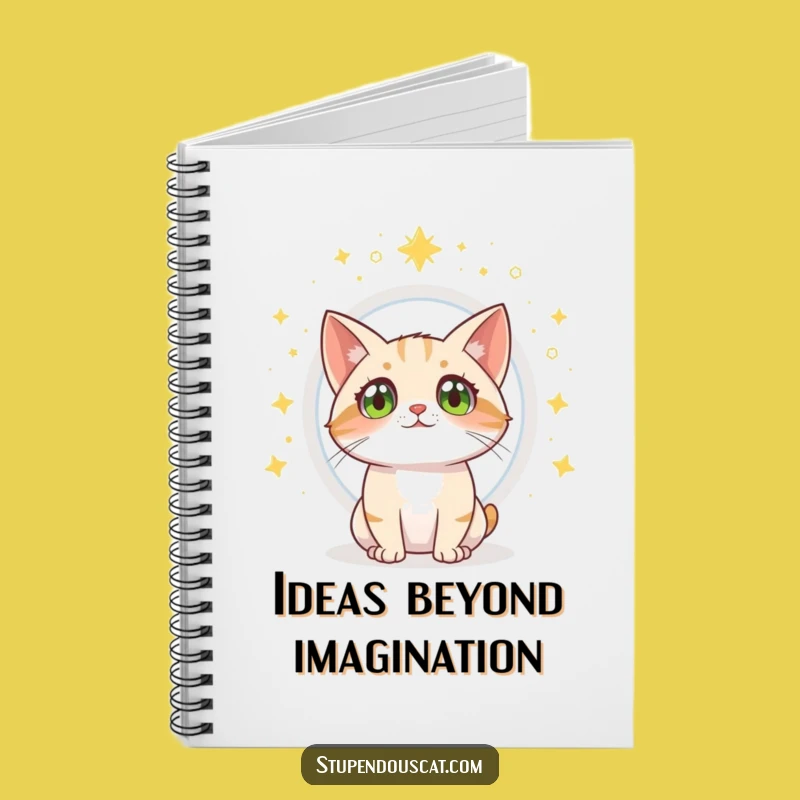 Funny Cat Portal Wonder Notebook - Jot Down Magical Ideas Gift