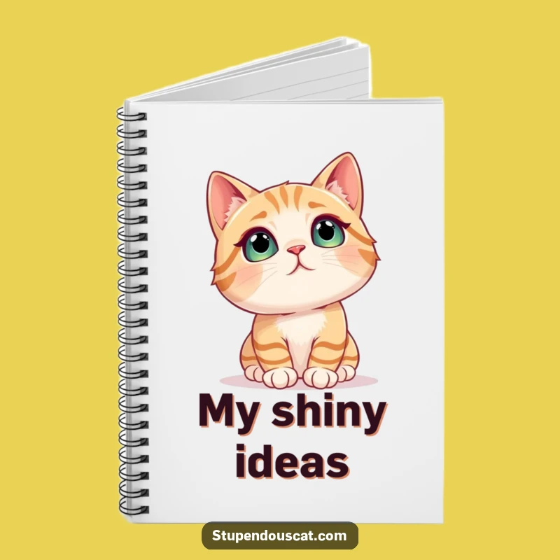 Funny Wonder Cat Notebook - Journal Your Dreams with Feline Humor Gift