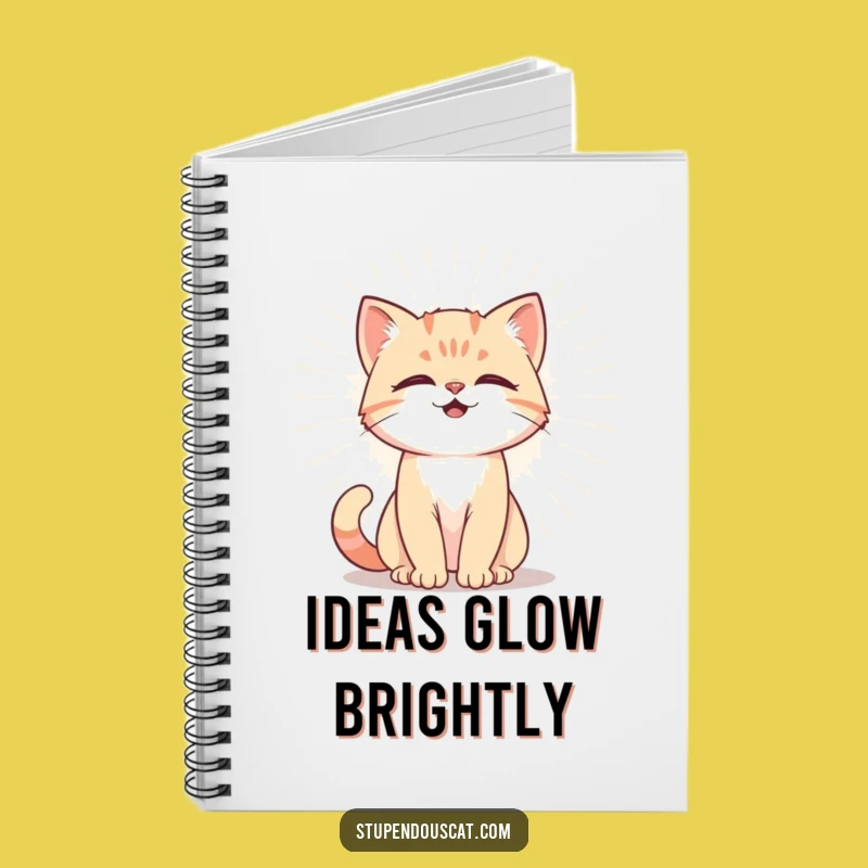 Funny Powerful Cat Cub Aura Notebook - Record Power & Humorous Ideas