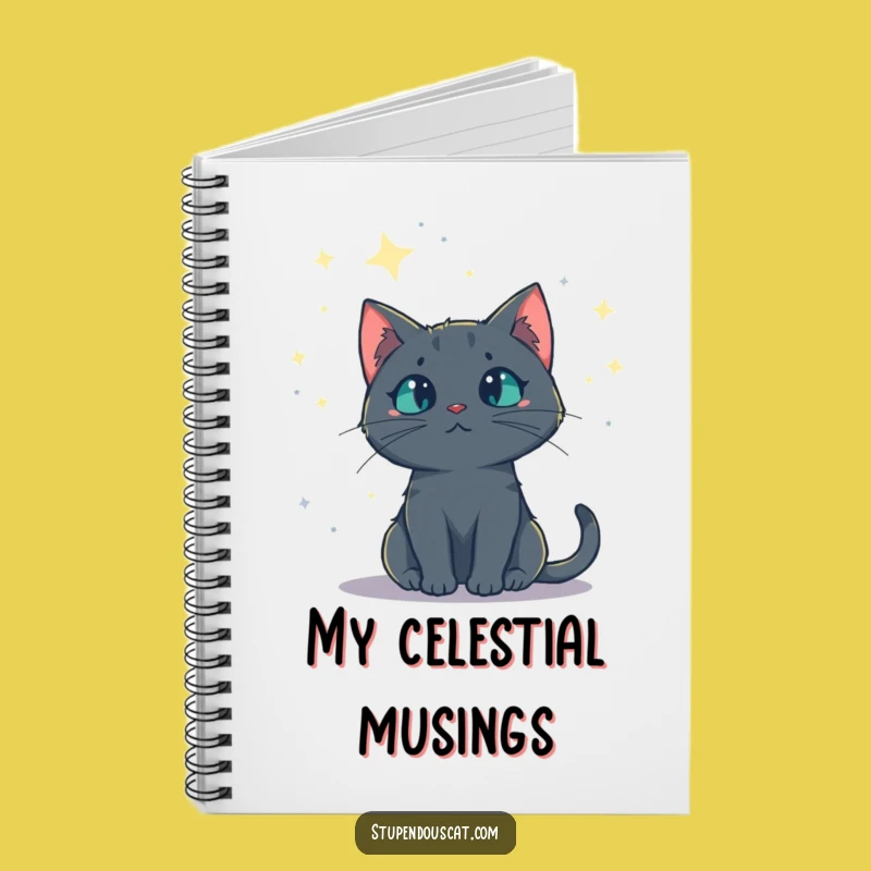 Funny Starry Night Cat Notebook: Journal Your Dreams, Perfect Funny Gift