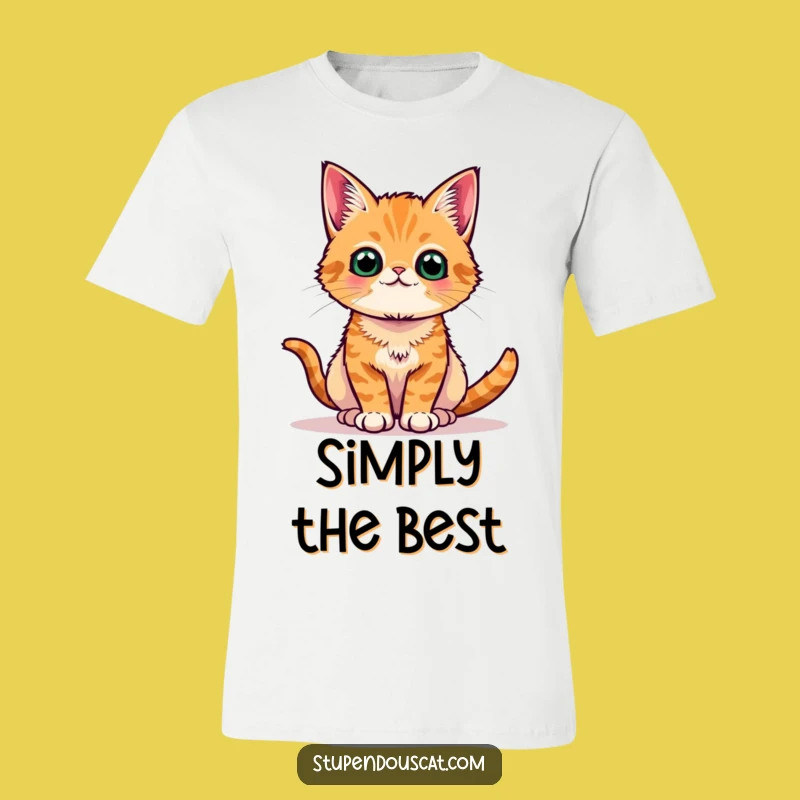 Funny Orange Cat Regal Pose T-Shirt - Proud Tabby Tee Gift
