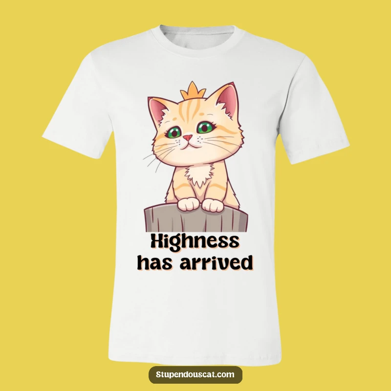 Funny Regal Cat T-Shirt: Wear Your Royal Feline Pride, Ideal Funny Gift Tee