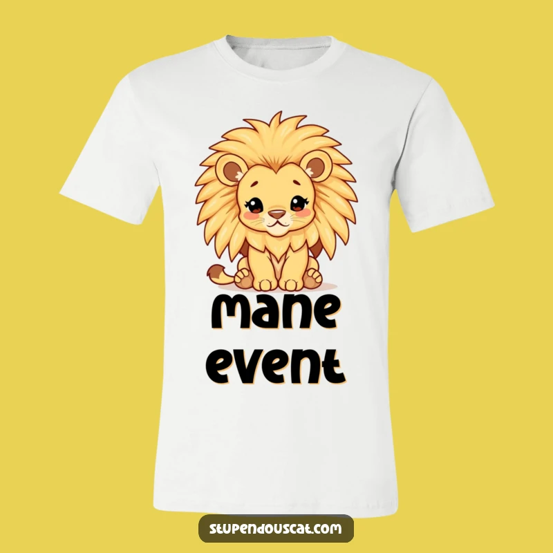 Funny Lion Cub Mane T-Shirt - Hilarious Majestic Beast Tee Gift