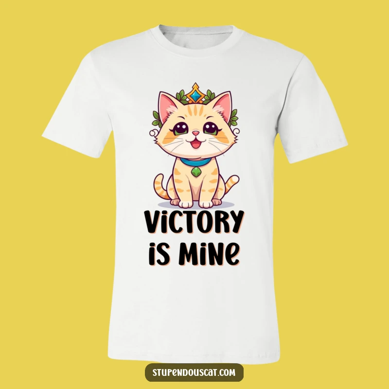 Funny Champion Cat Glory T-Shirt - The Ultimate Triumphant Winner Gift Tee