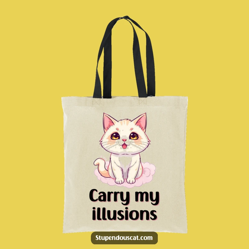 Funny Magic Cat Smoke Tote Bag: Carry Your Magic, Perfect Funny Gift