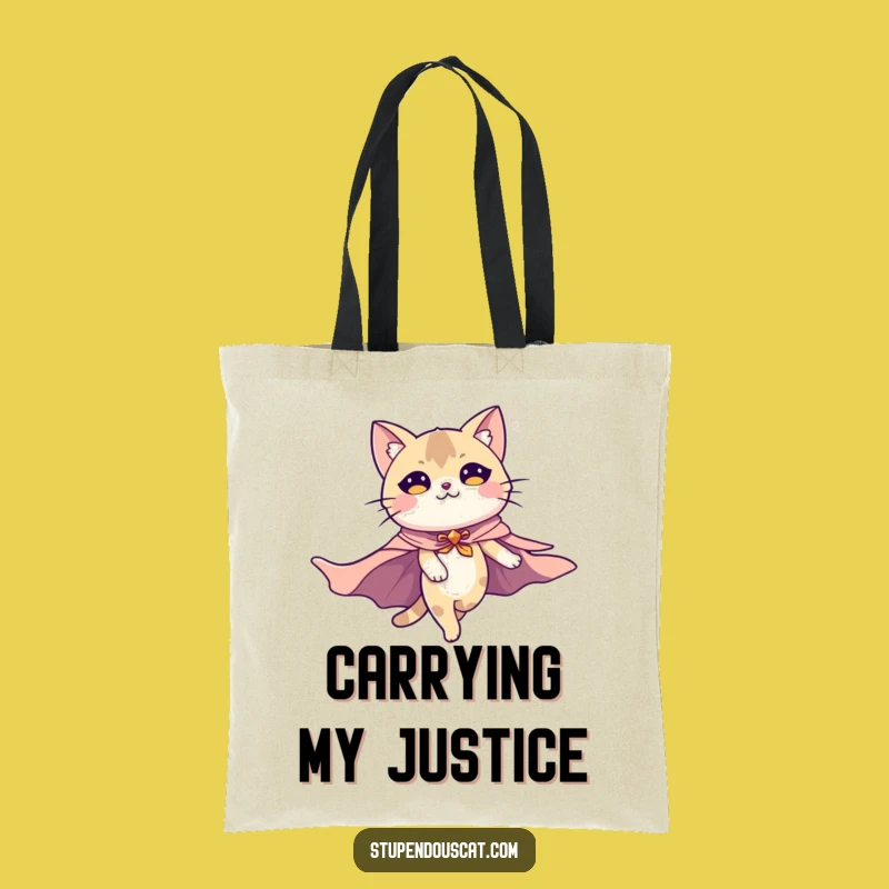 Funny Majestic Flying Cat Tote Bag: Carry Your Heroics, Practical Gift