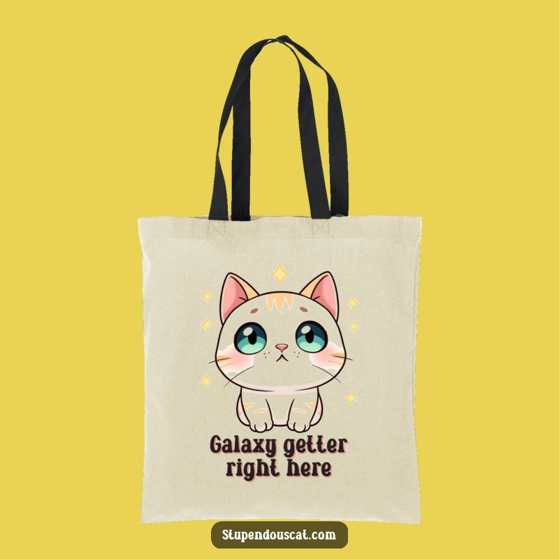 Funny Star Gazer Cat Tote Bag: Carry Your Wonder Funny Gift