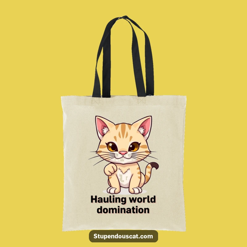 Funny Proud Feline Tote Bag: Carry Your Power - Great Funny Gift
